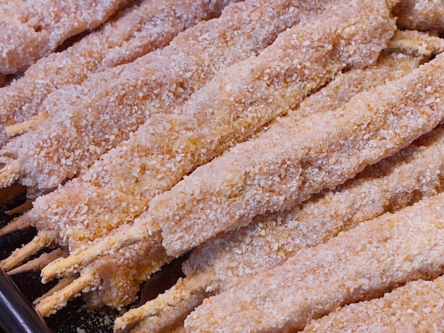 spiedini di pollo panati spiedini di pollo panati